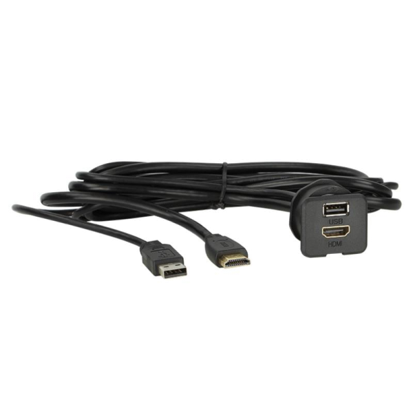 Universal USB / HDMI Einbau Buchse -> USB + HDMI